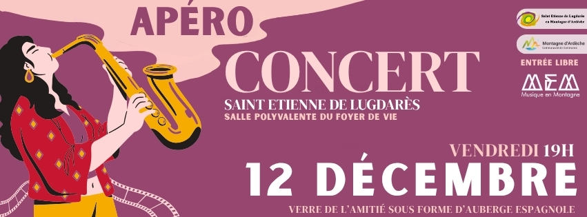 12/12 Apéro-Concert Saint-Etienne-de-Lugdarès !